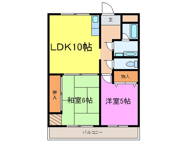 ＨＡＣＨＩＢＵＳＥ東大阪の物件間取画像